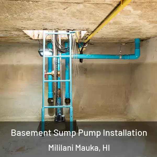  Basement Sump Pump Installation Mililani Mauka, HI