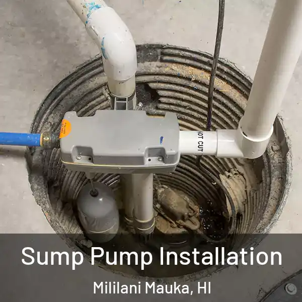  Sump Pump Installation Mililani Mauka, HI