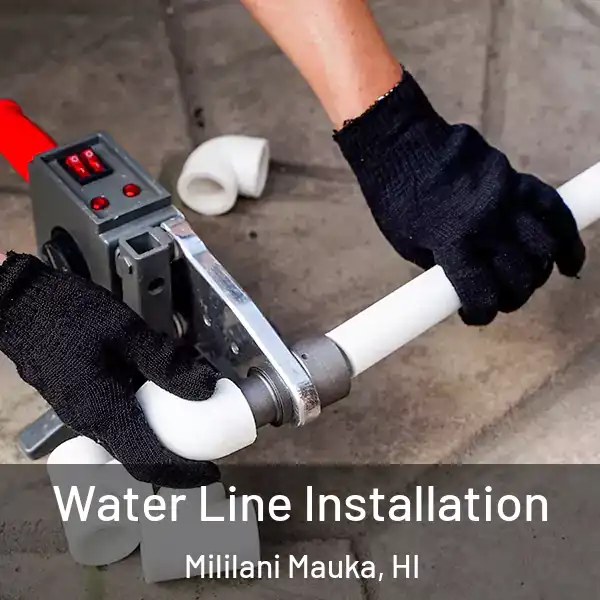 Water Line Installation Mililani Mauka, HI